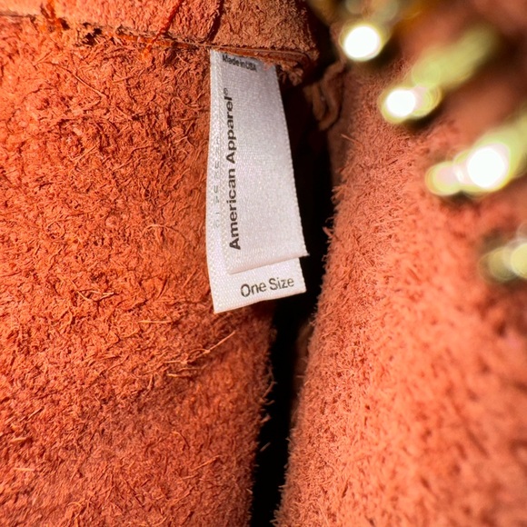 Vintage American Apparel Leather Crossbody Circle Purse - Picture 2 of 3